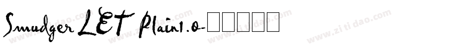 Smudger LET Plain1.0字体转换